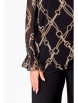 Блузка артикул: 803 черный, принт «цепи» от Swallow - вид 7