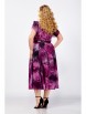 Нарядное платье артикул: 826 пурпурный, принт розы от Swallow - вид 2
