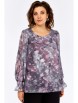 Блузка артикул: 803.6 серо-розовый от Swallow - вид 1