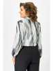 Блузка артикул: 772.5 принт серо-бежевые разводы от Swallow - вид 5