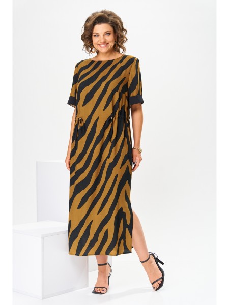 1-2807 коричневый принт