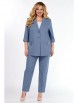 Брючный костюм артикул: М-392 джинсовый от Тэнси - вид 1