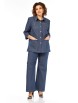 Брючный костюм артикул: М-408 джинсовый от Тэнси - вид 1