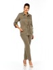 Брючный костюм артикул: 2151/6 бежево-коричневый от LadyStyleClassic - вид 4
