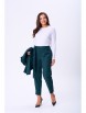 Брючный костюм артикул: 7868 зеленый от TVIN - вид 3