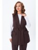 Брючный костюм артикул: 7868 шоколад от TVIN - вид 5