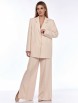 Брючный костюм артикул: 2266 бежевый от Медея - вид 1