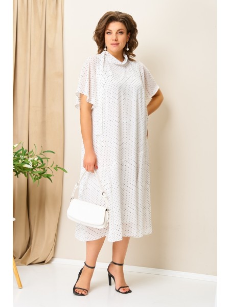 1422 молочно-белый/горох