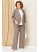 Брючный костюм артикул: 1384 бежевый капучино от VOLNA - вид 3