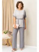 Брючный костюм артикул: 1417 серо-белый от VOLNA - вид 1