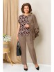 Брючный костюм артикул: 1398 кофейно-бежевый от VOLNA - вид 4
