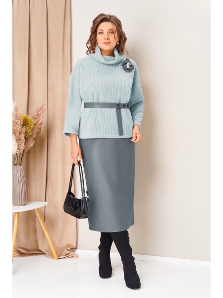 1447 светло-голубой, серый