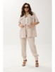 Брючный костюм артикул: 724-002 бежевый от MALI - вид 1